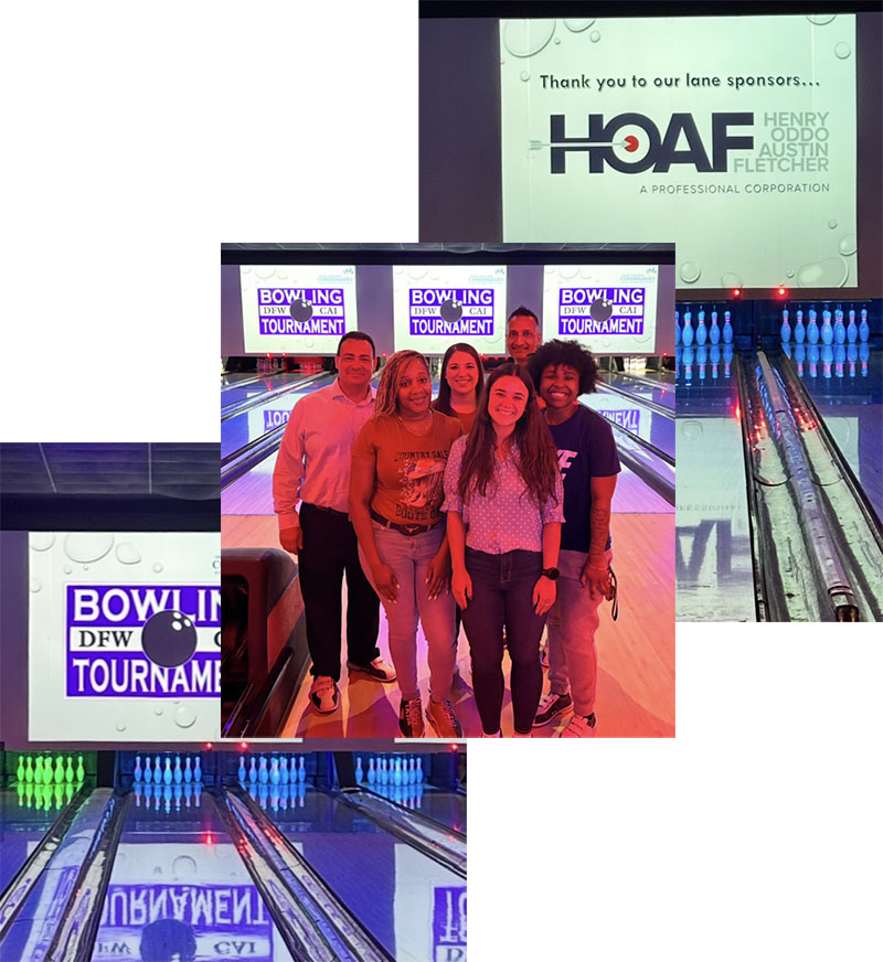 collage of bowling photos